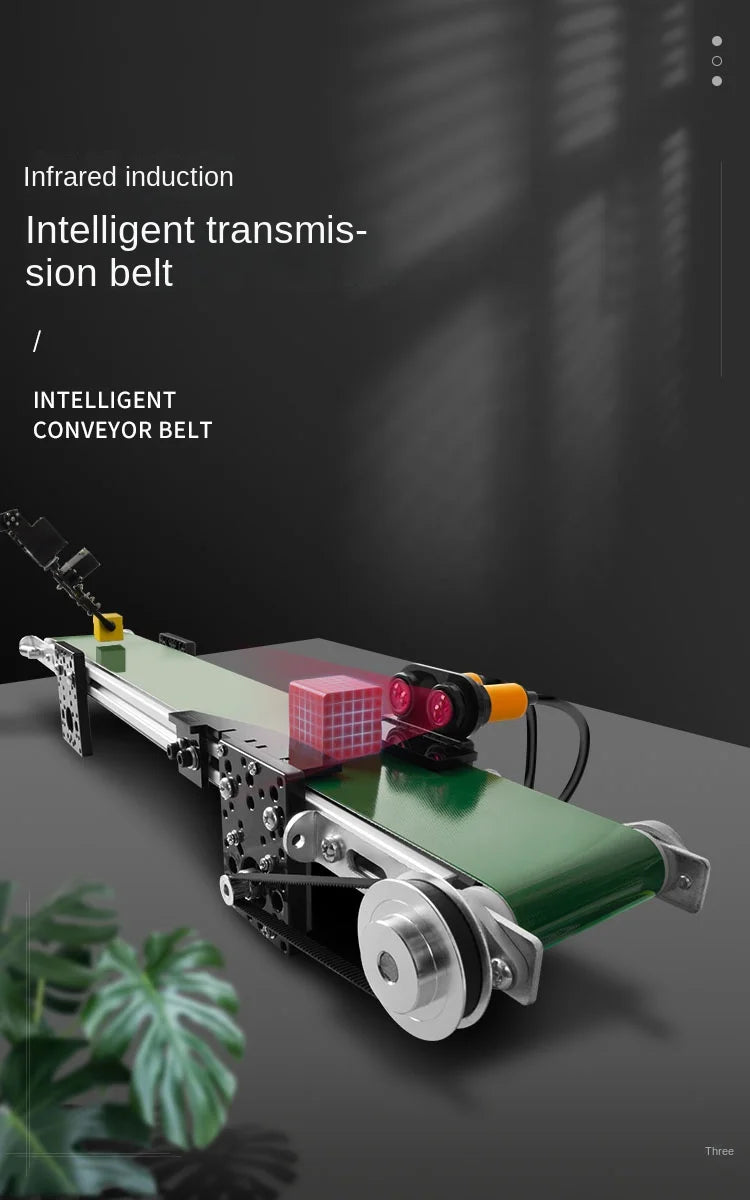 Conveyor Belt Assembly Line for Robotic Arm Control Stepper Motor Simulation Infrared Sensor Robotics kit Educational DIY Kit