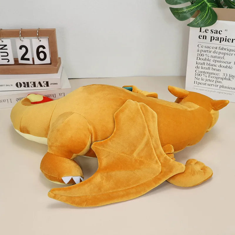 Soft Sleeping Charizard Plush Pokemon Toy Fire Breathing Dragon Stuffed Doll Pillow Gift