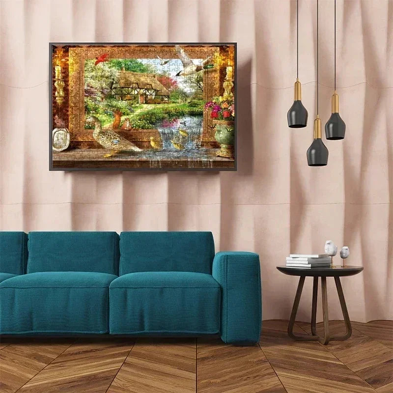 Adult Jigsaw Puzzle 1000 Pieces Puzzle Toys Landscape Animation Paper Puzzle Decorative Painting Exercise Brain Thinking