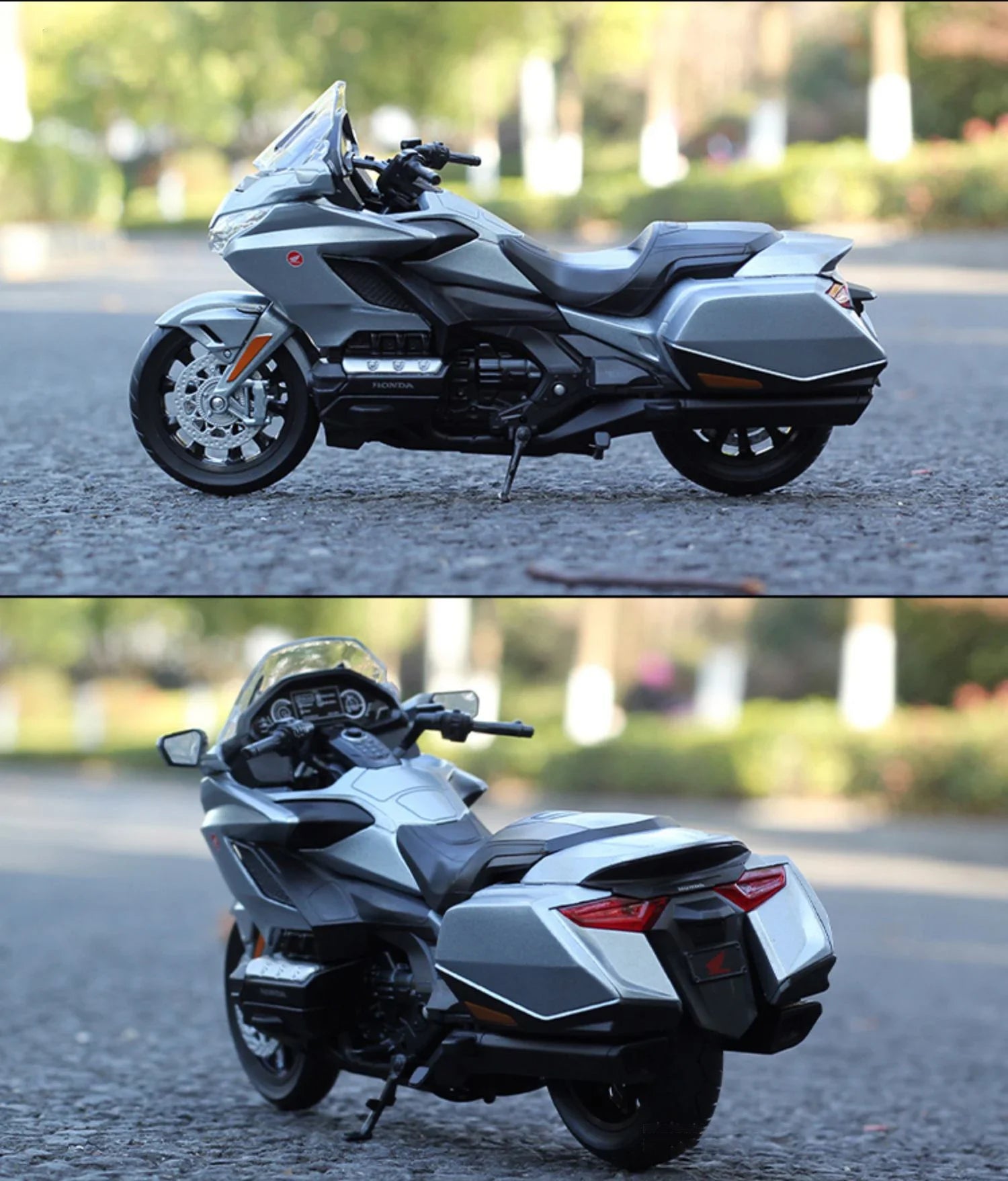 WELLY 1:12 2020 Honda Gold Wing Motorcycle Simulation Alloy Model Adult Collection Decoration Gifts Toys for Boys