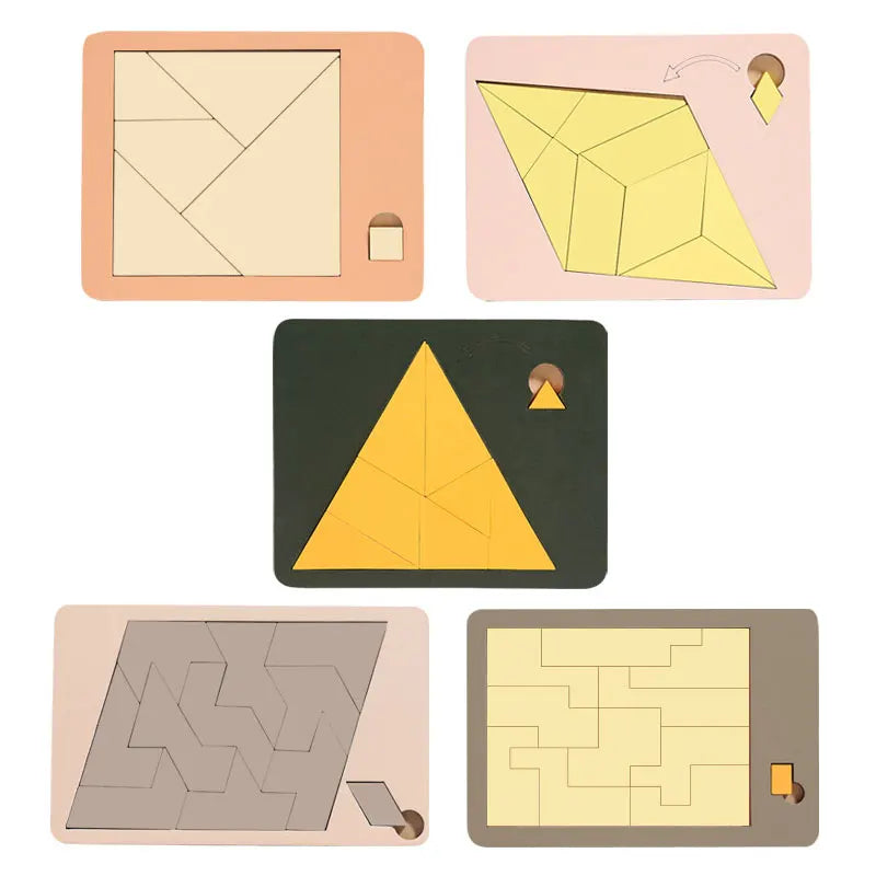 Kids Logical Thinking Training Wooden Puzzles Adult Burning Brain Challenge Activity Game Educational Toys For Autistic Children
