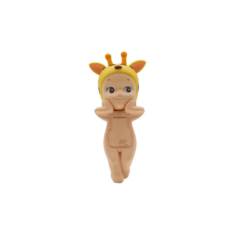 12pcs Sonny Angel Figure Toys 3inch Doll Model Desktop Car Ornament Lying Down Angel Toy Home Decoration Kids Birthday Gifts