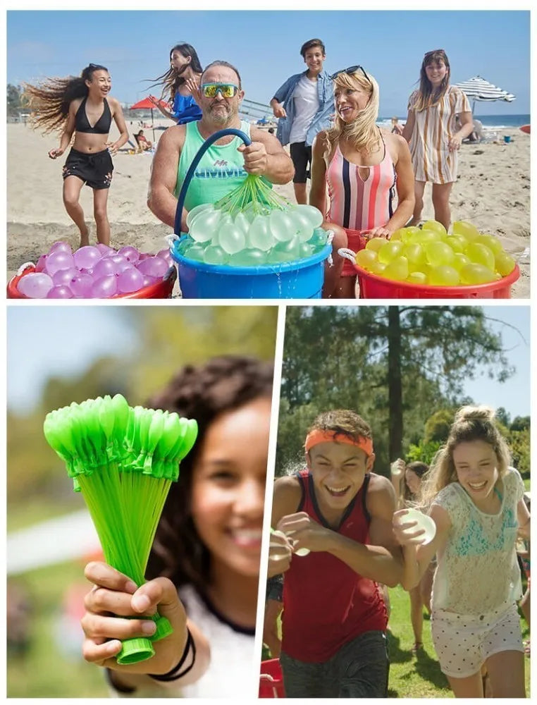 Filling Water Balloons Funny Summer Outdoor Toy Balloon Bundle Water Balloons Bombs Novelty Gag Toys For Children