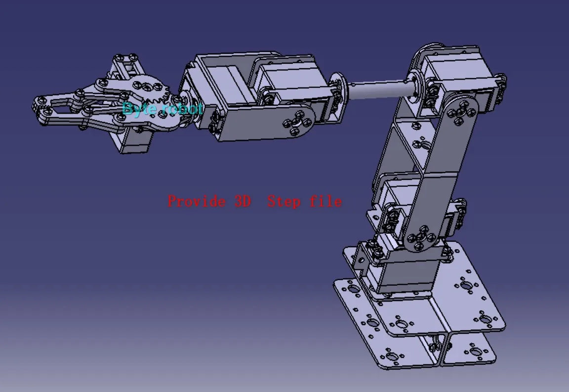 Robotic Arm Kit 6 DOF Programming Robot Arm DIY Kit for Arduino for Raspberry Pi Robot UNO/ESP32 Open Source Code and Tutorial