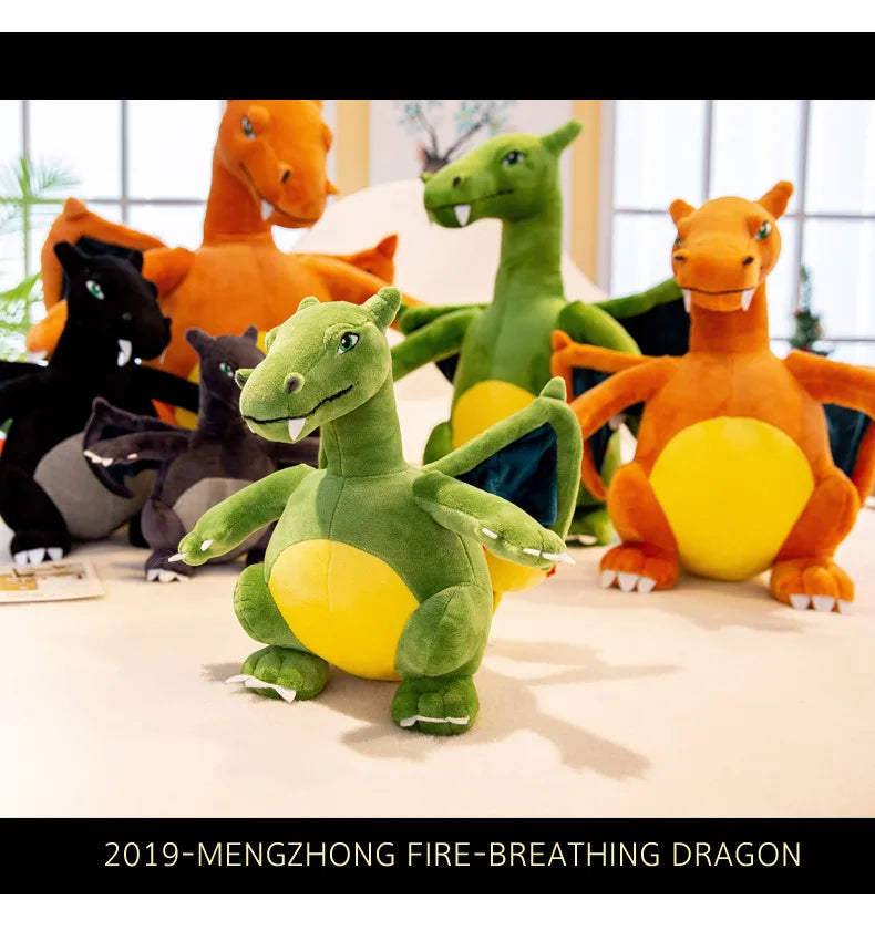 Pokemon Big Size Charizard Dragonite Anime Figures Doll Stuffed Animals Plush Toy Kawaii Room Decoration Toy Kids Christmas Gift