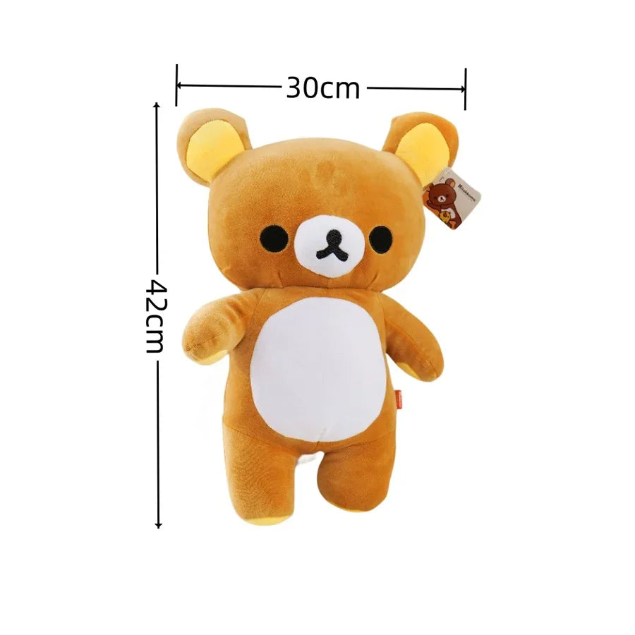 Anime Rilakkuma Plush Doll Cartoon Bear Toys Kawaii Rilakkuma Room Decor Teddy Bear Plushies Cute Couple Bear Xmas Girl Gifts