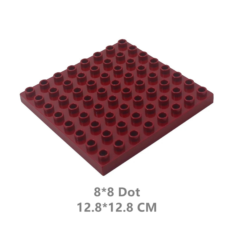 Big Size Building Blocks Double Sided Base Plate Compatible Large Bricks Plastic Educational Creative Toys for Children Kid Gift