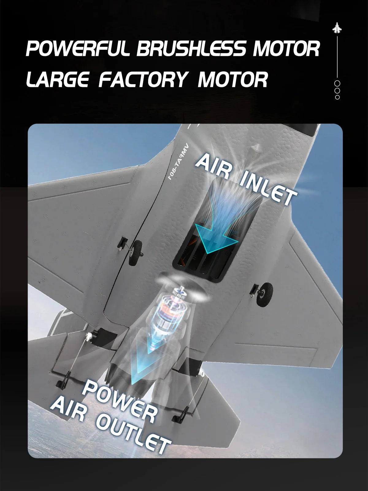 FX9635 RC Plane F35 4CH Fighter Jet Remote Control Airplane High Brushless Stunt Flying Glider Model Toys for Adults Boys Gift