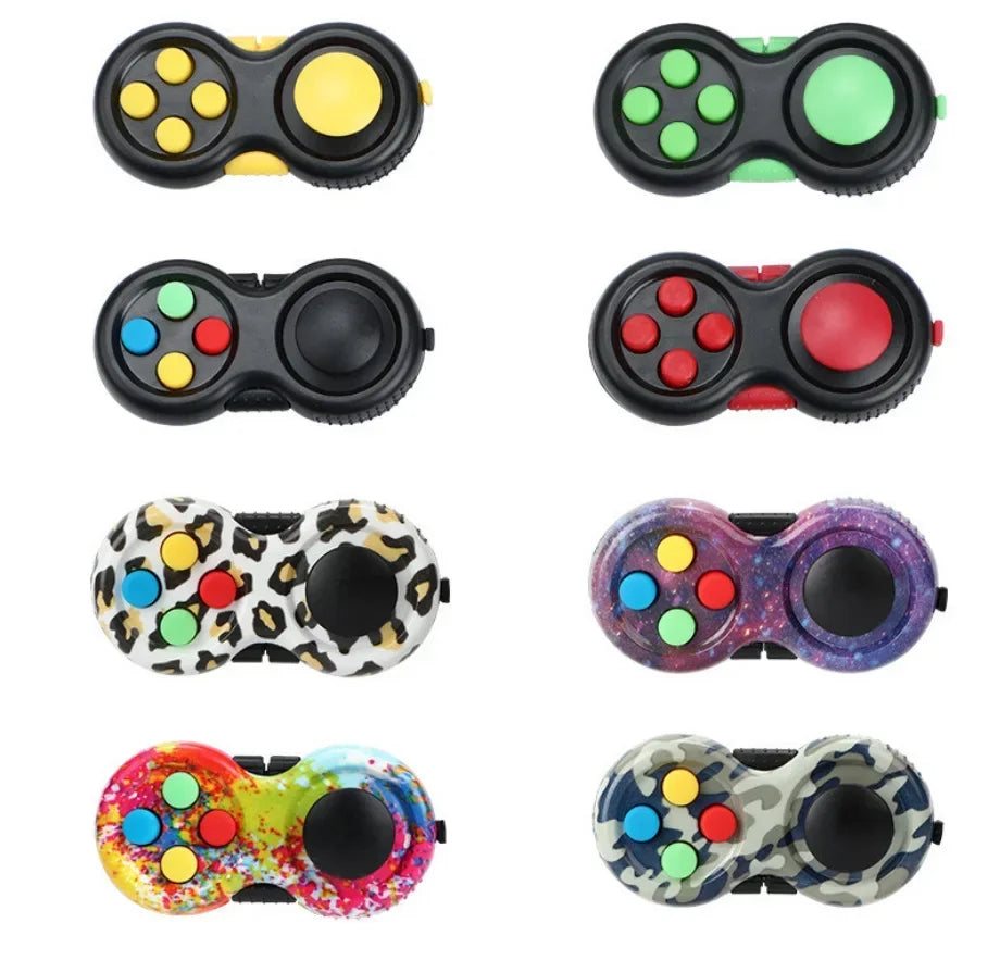Antistress Toys Fidget Decompression Toy with 8 Functions Fidget Controller Stress Reducer Toy Relieves Stress and Anxiety Toys