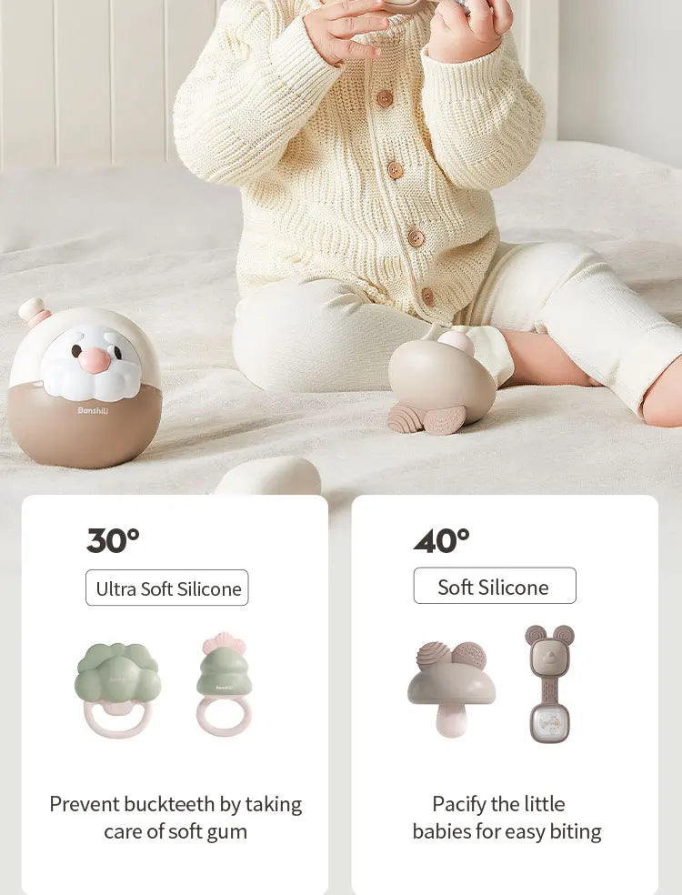 Hot Sale Silicone Soft Baby Kid Rattle Teether Toys Infant Chewable Toys Baby Teether Infant Toys