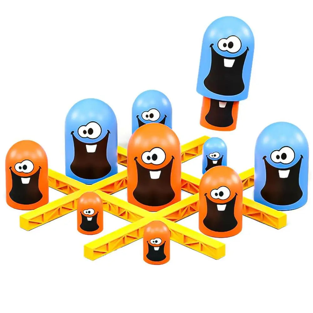 2024 New TicTac Toe Cartoon Thinking Training Gobblets Gobblers Board Game Big Eat Small Strategy Game Educational Toy For Kids