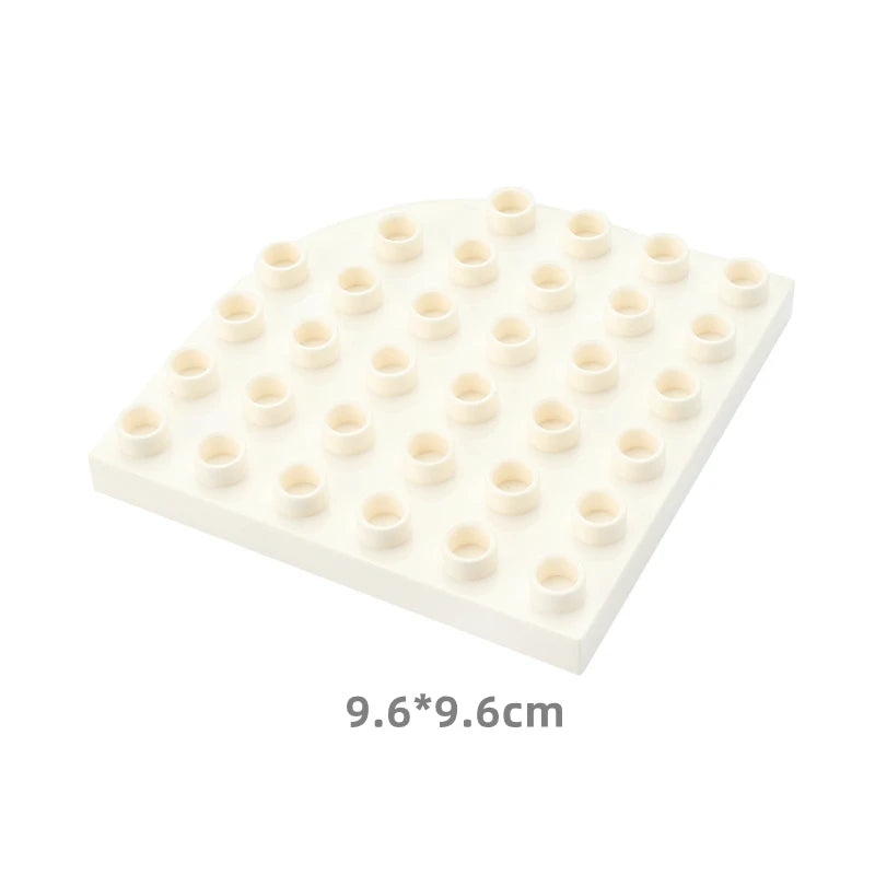 Big Size Building Blocks Double Sided Base Plate Compatible Large Bricks Plastic Educational Creative Toys for Children Kid Gift