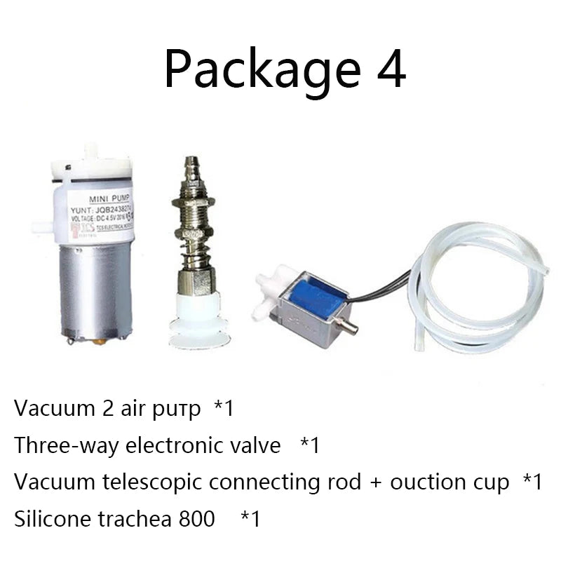 PWM Electronic Robotic Arm Air Pump 2/4pcs Suction Cup Support Servo MG996 For Arduino Control Board Programmable Robot DIY Kits