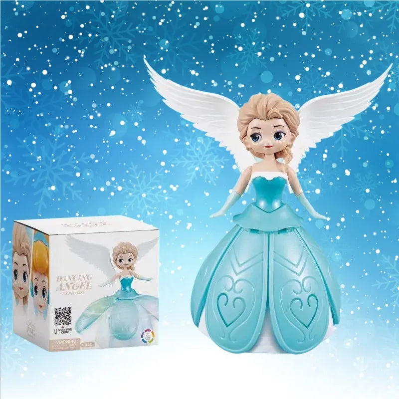 Dancing Princess Toys for Girls,Electric Cars Angel Doll with Colorful Flashing Lights & Singing Music Toys for Girls
