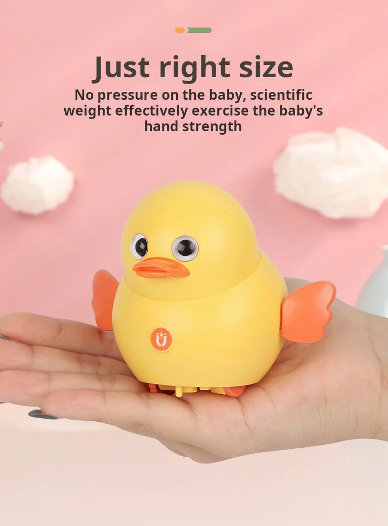 Montessori Baby Toy Power-driven Wobble Chicken Pet Squad Magnet Crawl Wobbler Duck Children Toys