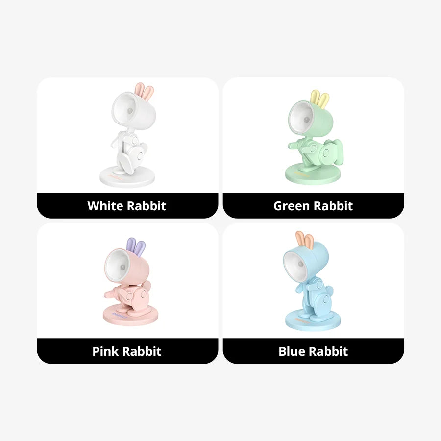 LED Night Light Mini Pet Cute Lamp Ins Student Gift Cartoon Pet Folding Table Lamp Kids Room Bedside Bedroom Living Room Decor