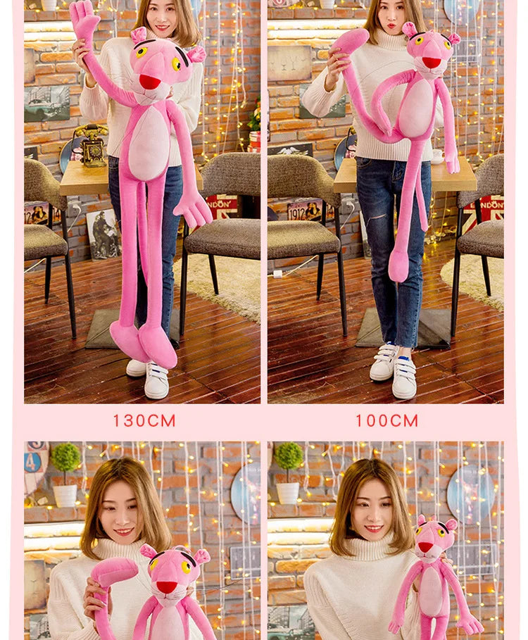 160cm Disney Giant Pink Plush Doll Toys Cute Cartoon Leopard Stuffed Animal Baby Toy Kid Soft Kawaii Stuffed Doll Christmas Gift
