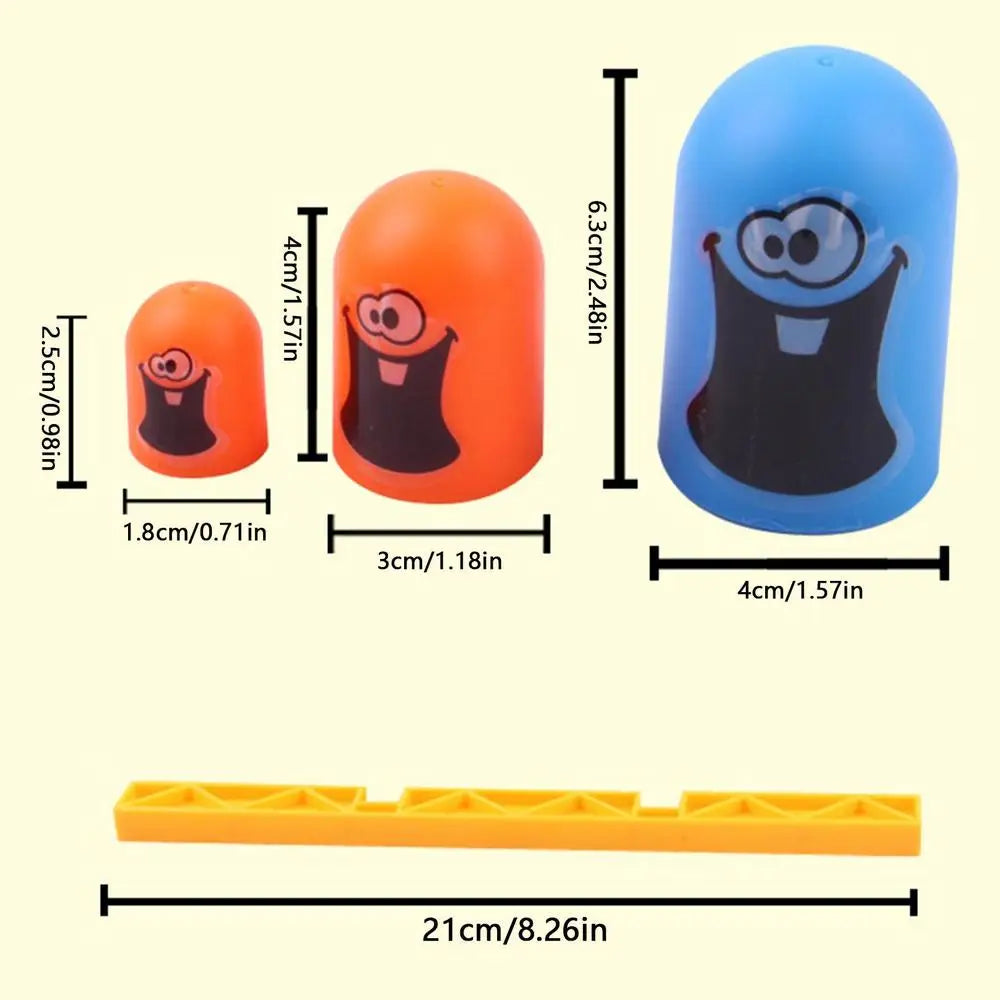 2024 New TicTac Toe Cartoon Thinking Training Gobblets Gobblers Board Game Big Eat Small Strategy Game Educational Toy For Kids
