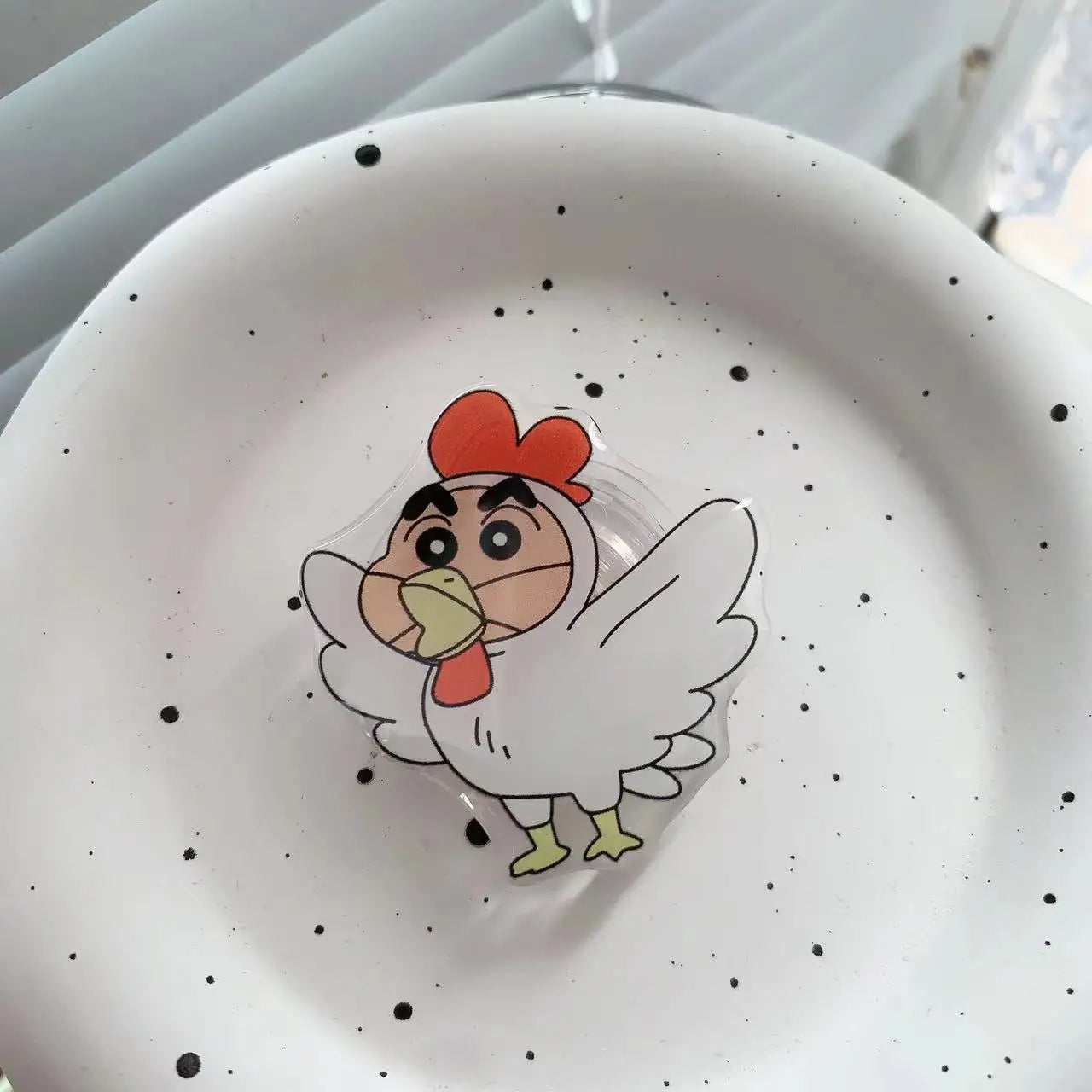 Crayon Shin-chan Phone Holder Stand Grip for Mobile Phone Ring Accessories Cute Retractable Folding Stand Support Desk Stand New