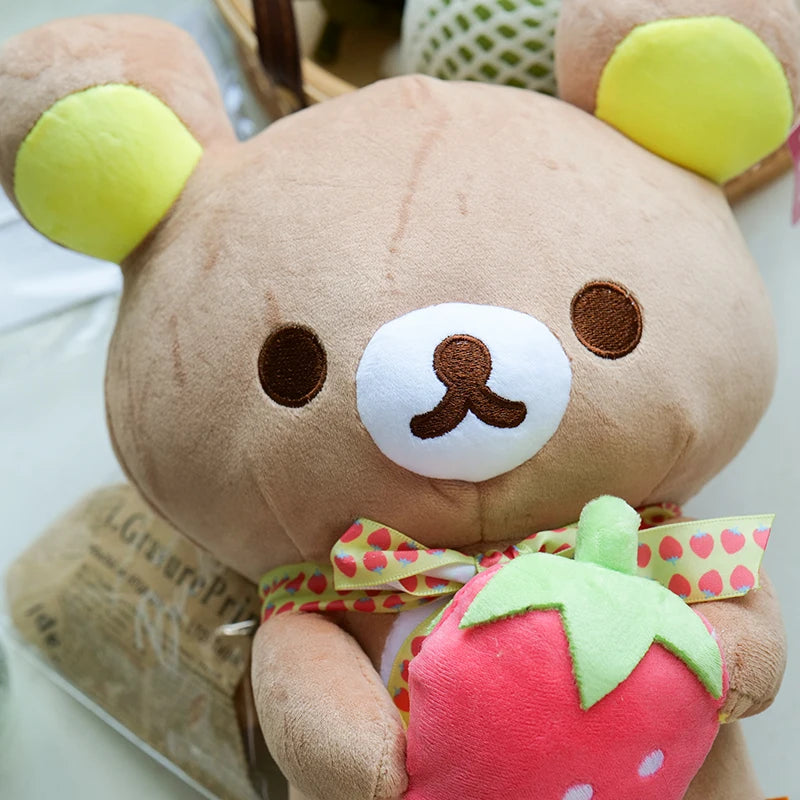 Anime Rilakkuma Plush Doll Cartoon Bear Toys Kawaii Rilakkuma Room Decor Teddy Bear Plushies Cute Couple Bear Xmas Girl Gifts