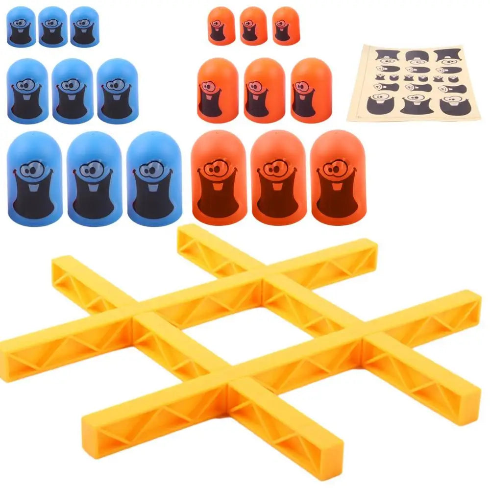 2024 New TicTac Toe Cartoon Thinking Training Gobblets Gobblers Board Game Big Eat Small Strategy Game Educational Toy For Kids