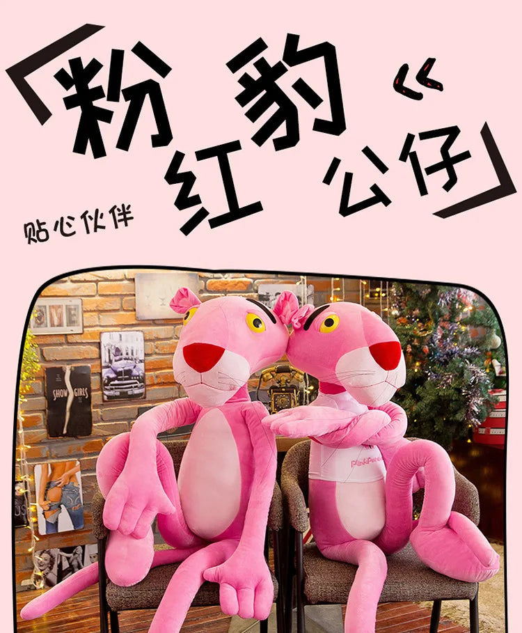 160cm Disney Giant Pink Plush Doll Toys Cute Cartoon Leopard Stuffed Animal Baby Toy Kid Soft Kawaii Stuffed Doll Christmas Gift