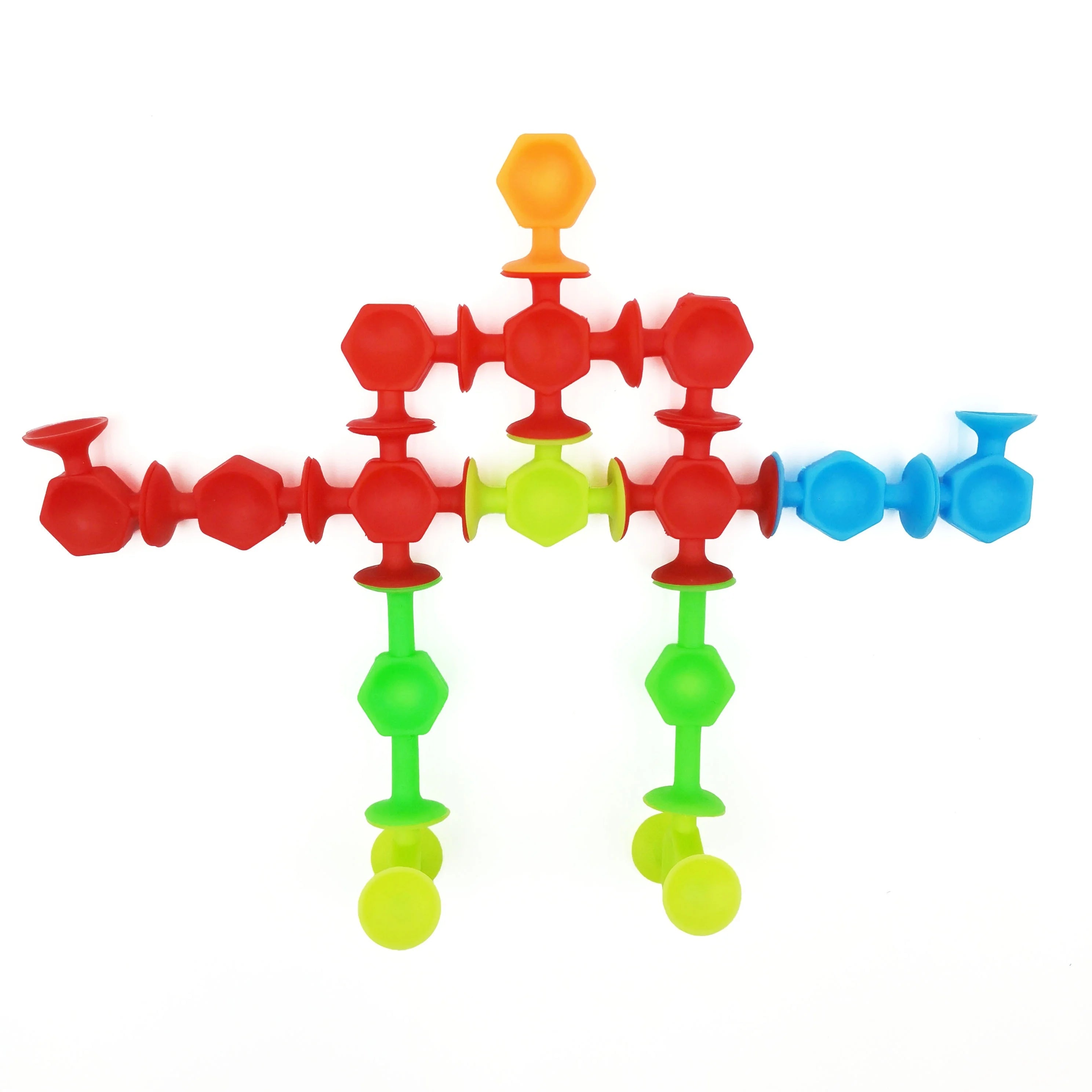 19/24/48Pcs Suction Bath Toys for Kids Soft Silicone Sucker Toys Toddlers Fidget Sensory Suction Cup Toy for Windows Travel