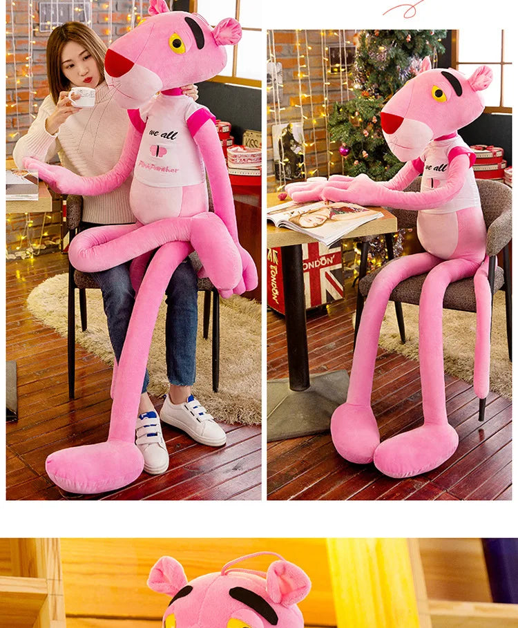 160cm Disney Giant Pink Plush Doll Toys Cute Cartoon Leopard Stuffed Animal Baby Toy Kid Soft Kawaii Stuffed Doll Christmas Gift