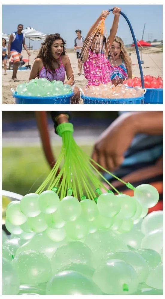 Filling Water Balloons Funny Summer Outdoor Toy Balloon Bundle Water Balloons Bombs Novelty Gag Toys For Children