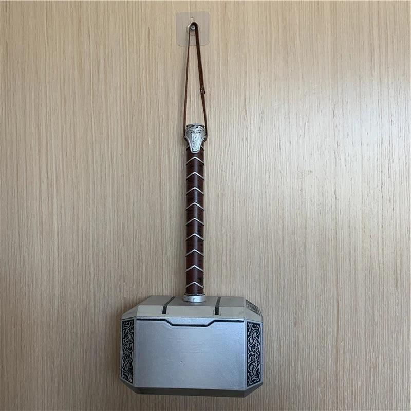44cm Thor's Hammer Avengers Superhero Weapon Thor: Love and Thunder Hammer 1:1  Model Stormbreaker Toy Safety PU Material