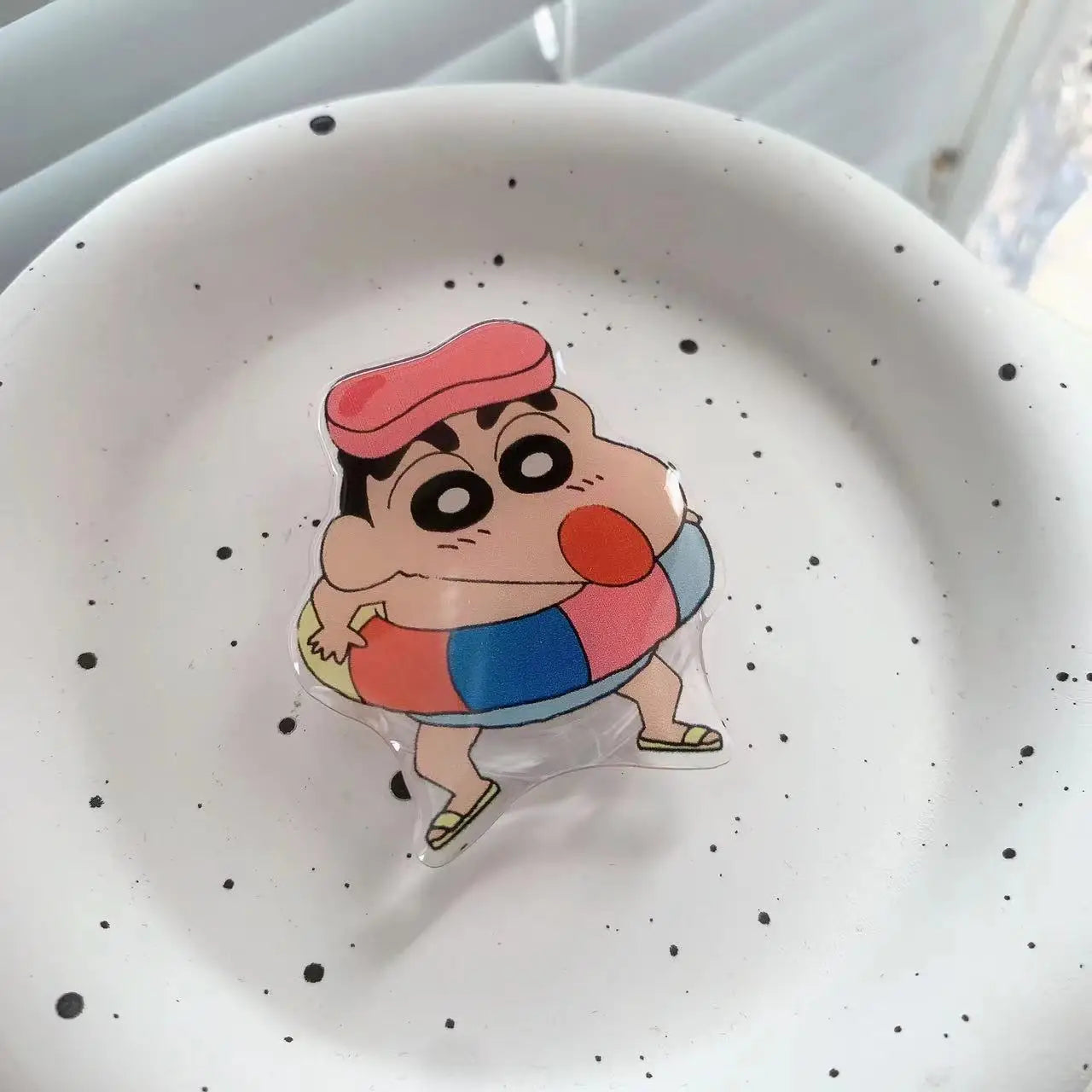 Crayon Shin-chan Phone Holder Stand Grip for Mobile Phone Ring Accessories Cute Retractable Folding Stand Support Desk Stand New