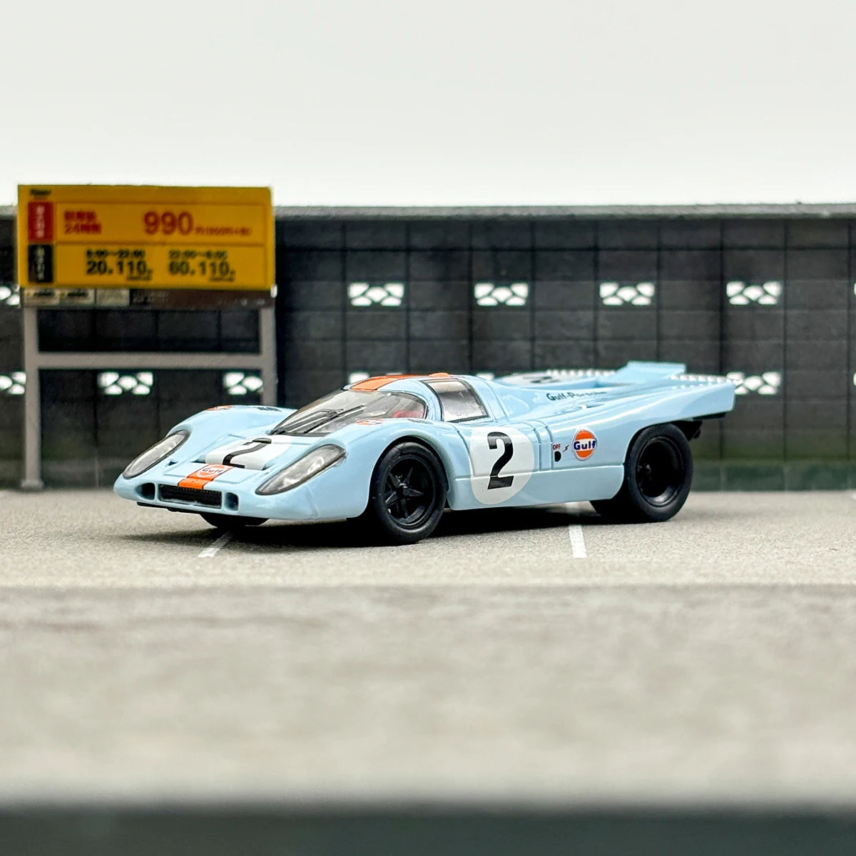 Sparky&Tiny 1/64 Porsche 917 KH Gulf #2 Alloy Toy Motor Vehicle Diecast Metal Model Gifts