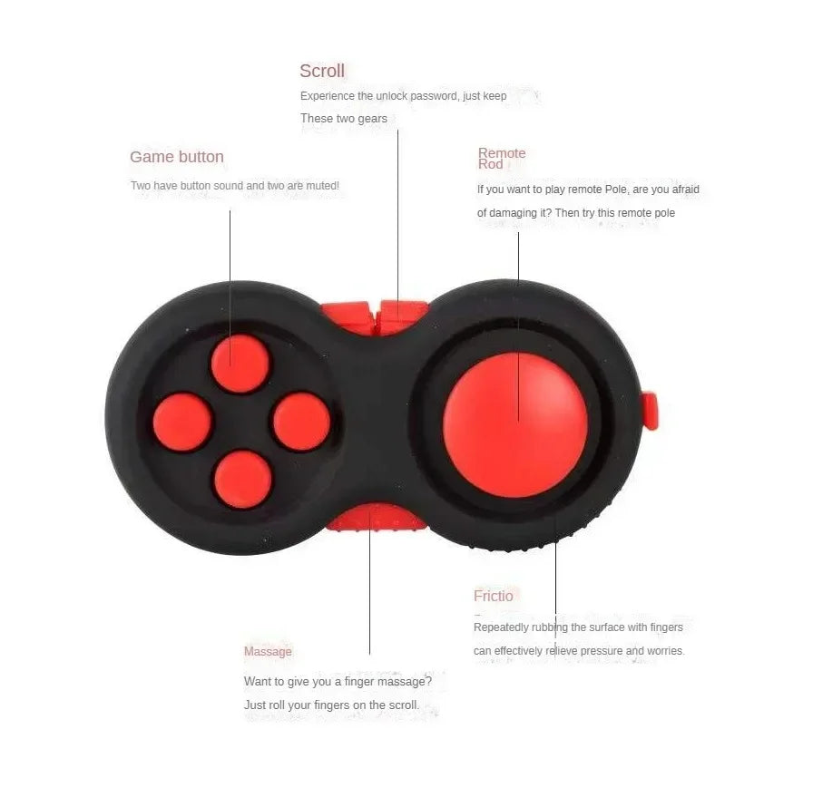 Antistress Toys Fidget Decompression Toy with 8 Functions Fidget Controller Stress Reducer Toy Relieves Stress and Anxiety Toys