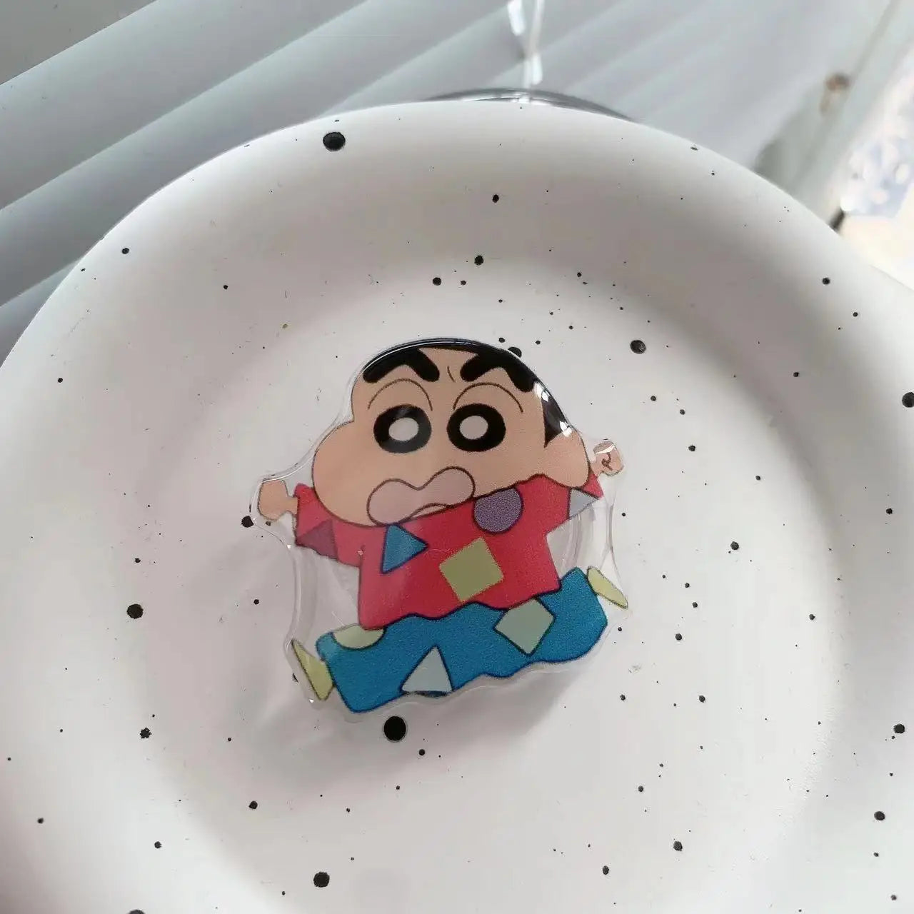 Crayon Shin-chan Phone Holder Stand Grip for Mobile Phone Ring Accessories Cute Retractable Folding Stand Support Desk Stand New