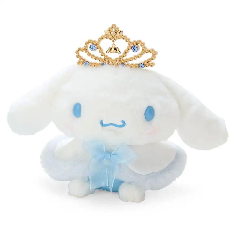 Sanrio Cartoon Diamond Sparkle Crown Collection Kitty Cat Kurumi Cinnamoroll Mymelody Kuromi Plush Anime Toys for Girl Gift