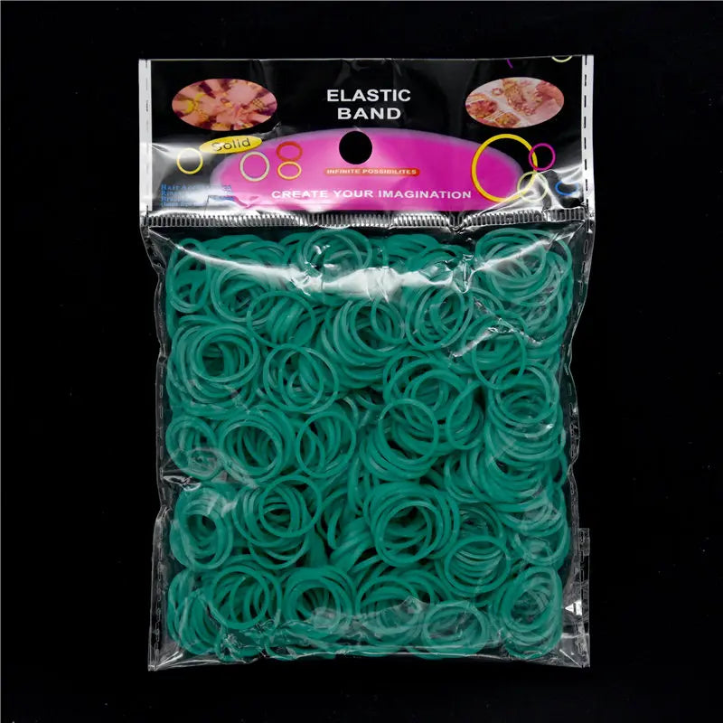 600 Elastic Different Colors Rubber Loom Bands Bracelet Children's Homemade Bracelets DIY for Loom Wrist Bracele for Women