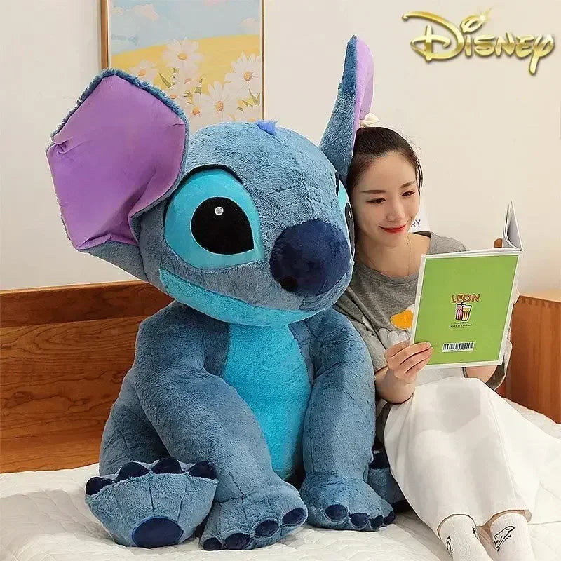 Stitch Disney Giant Size Lilo Plush Stuffed Doll Cartoon Kawaii Animal Couple Sleeping Pillow Softmaterial Toys Children Gifts