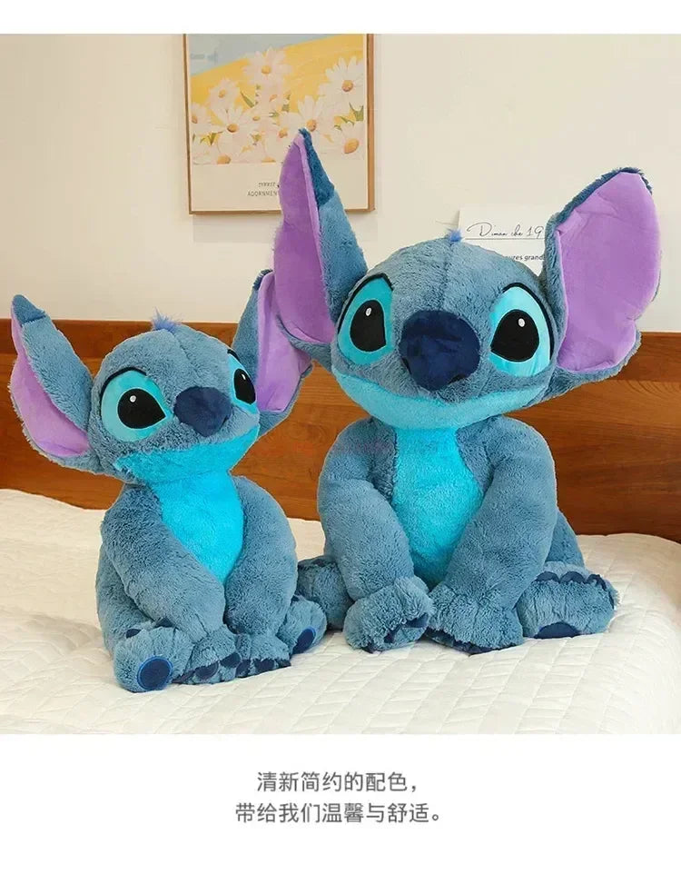 Stitch Disney Giant Size Lilo Plush Stuffed Doll Cartoon Kawaii Animal Couple Sleeping Pillow Softmaterial Toys Children Gifts