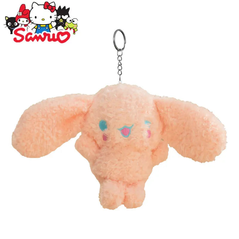 Sanrio Cinnamobol Doll Keychain Japanese Puppy Pendant Toy Bunny Cartoon Animal Hanging Kawaii Backpack Decoration Birthday Gift