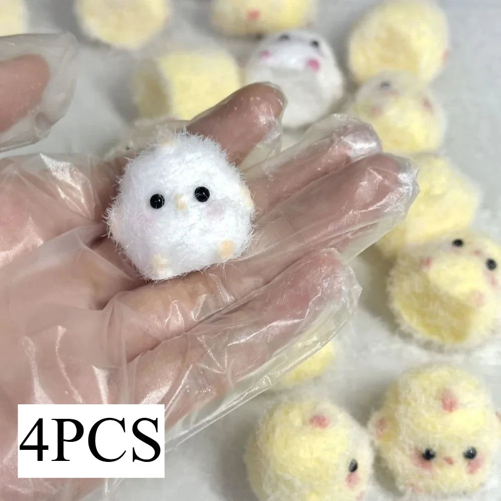 1/4PCS Cartoon Squeeze Stress Relief Toy Children Chick Decompression Squishy Toys Boys Girls Cute Chicken Antistress Toy