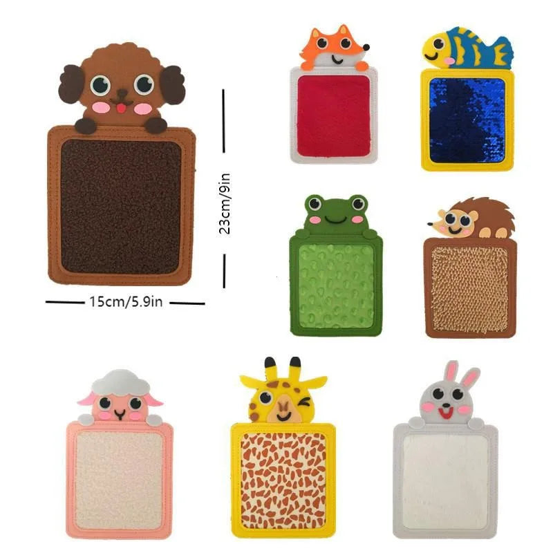 Felt Sensory Mats for Autistic Children Cartoon Animal Cognition Tiles Textured Pads Developmental Preschool Education Toys