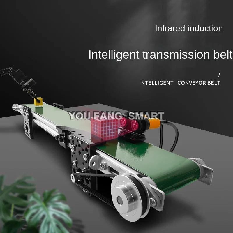Conveyor Belt Assembly Line for Robotic Arm Control Stepper Motor Simulation Infrared Sensor Robotics kit Educational DIY Kit