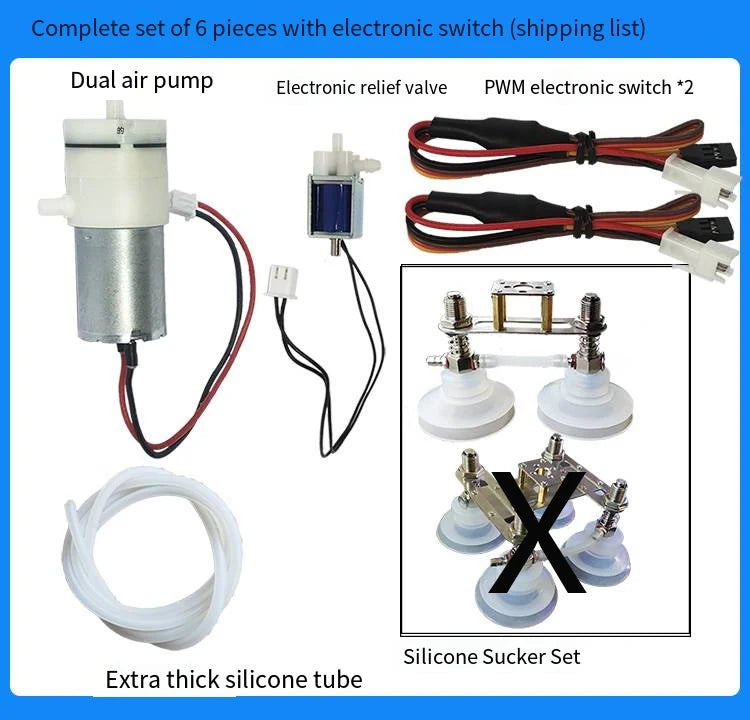 PWM Electronic Robotic Arm Air Pump 2/4pcs Suction Cup Support Servo MG996 For Arduino Control Board Programmable Robot DIY Kits