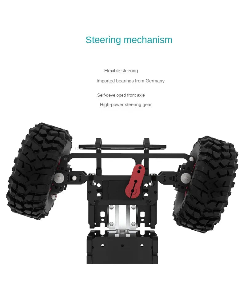 RC Ackerman Chassis with Motor Robot Car Supporting ROS System and Sport Camera for Raspberry For Arduino Robot Car DIY Kit