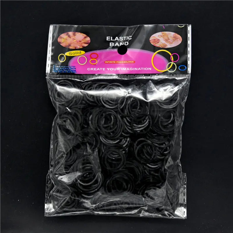 600 Elastic Different Colors Rubber Loom Bands Bracelet Children's Homemade Bracelets DIY for Loom Wrist Bracele for Women
