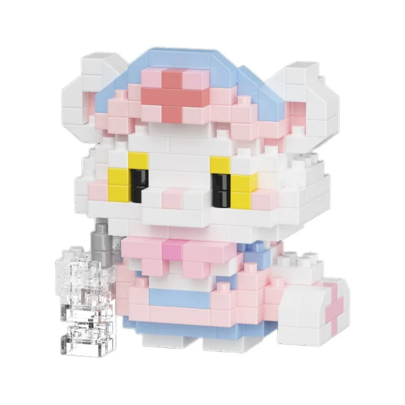 New 24 Styles Kawaii Pet Cat/Dog Small Particle Building Blocks Educational Room Decoration Children's Christmas Gifts