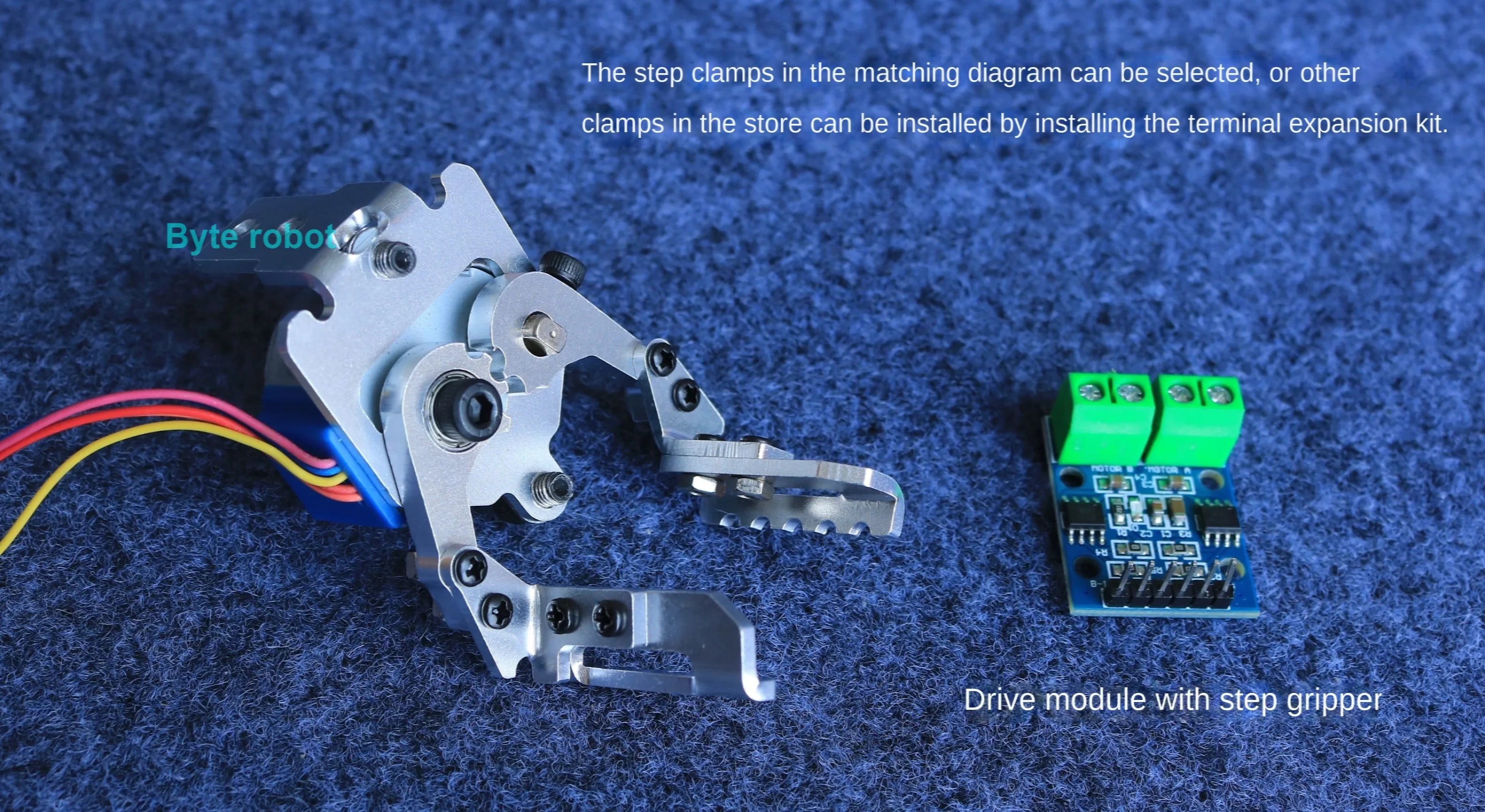 Full Metal Stepper Robot Arm 4 Aixs Mechanical Arm Bracket Sliding Table Unassembled Kit for Industrial Robot Model Stepper Claw