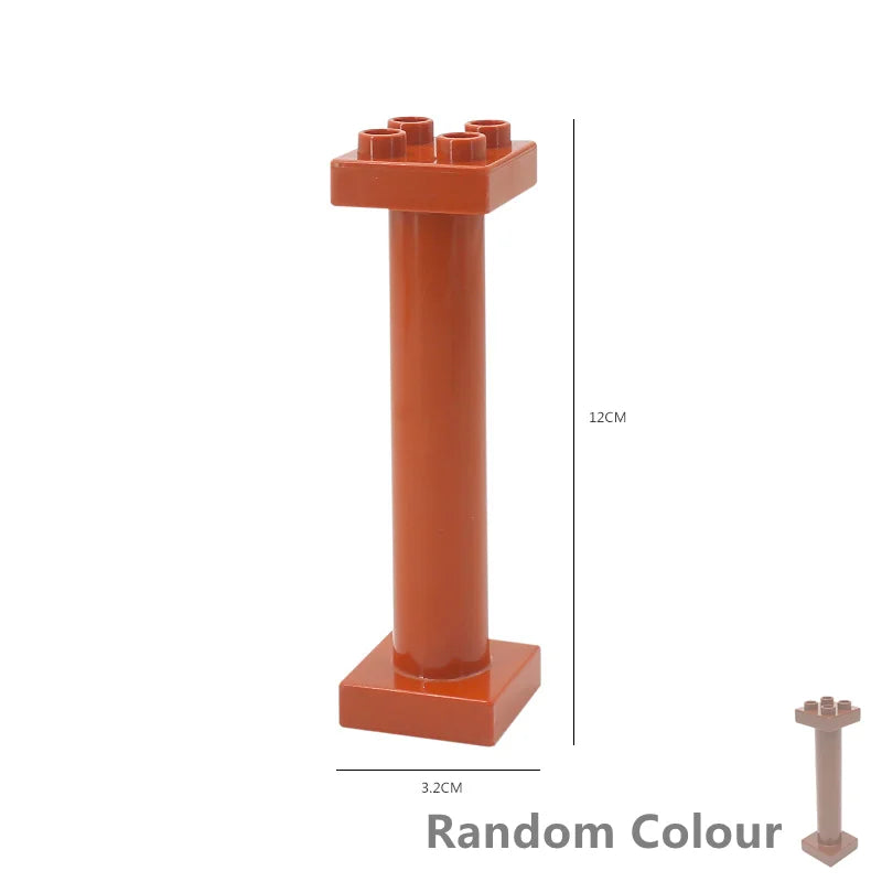 Big Size Building Blocks Double Sided Base Plate Compatible Large Bricks Plastic Educational Creative Toys for Children Kid Gift