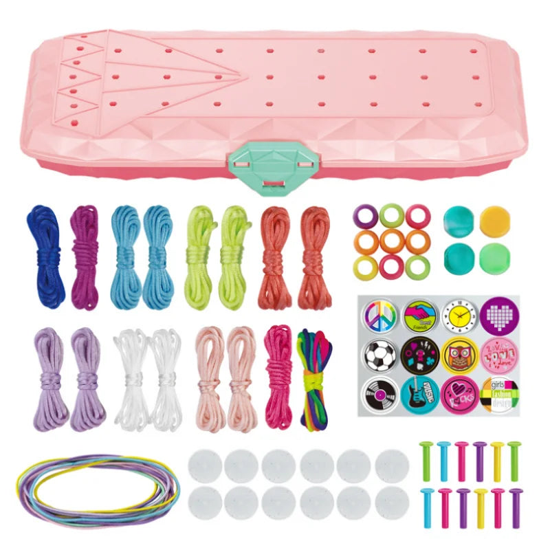 Bracelet Making Kit Children Friendship Diy Braiding Bracelet Jewelry Arts Crafts Toys Party Favors for Girls Creative Kids Gift