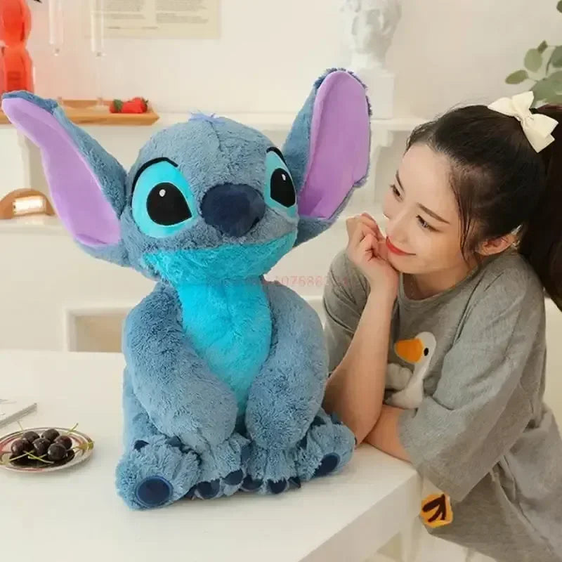Stitch Disney Giant Size Lilo Plush Stuffed Doll Cartoon Kawaii Animal Couple Sleeping Pillow Softmaterial Toys Children Gifts